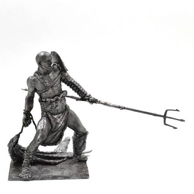 Tin 75mm Rome. Gladiator Retiarius, 1st Century Bc - image 1