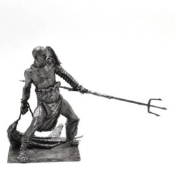 Tin 75mm Rome. Gladiator Retiarius, 1st Century Bc - thumbnail 1