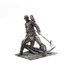 Tin 75mm Rome. Gladiator Retiarius, 1st Century Bc - thumbnail 2
