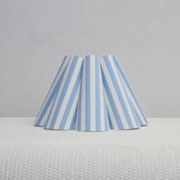 Handmade Light Blue Striped Lampshade For Decorative Lights-100# - thumbnail 1