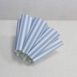 Handmade Light Blue Striped Lampshade For Decorative Lights-100# - thumbnail 3