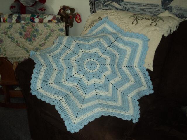 Circular Ripple Crochet Baby Blanket - image 1