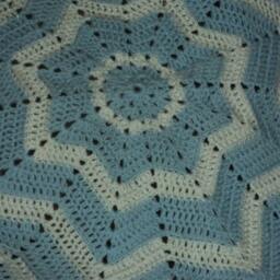 Circular Ripple Crochet Baby Blanket - thumbnail 2