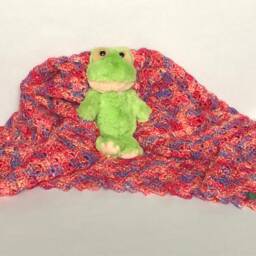 Pink & Multicoloured Baby Blanket - thumbnail 3