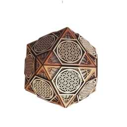 Sacred Geometry, Flower Of Life Pattern - Handmade Wooden Lampshade Or Table Lamp, Laser Cut, Shadow Feng Shui - thumbnail 3
