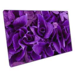 Vibrant Purple Leaf Abstract Canvas Print Tropical Wall Art For Modern Home & Office Decor - thumbnail 1