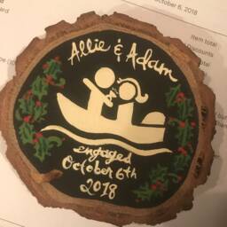 Engagement Christmas Ornament National Parks Hiking Canoe Kayaking Skiing Fishing Boating - thumbnail 3