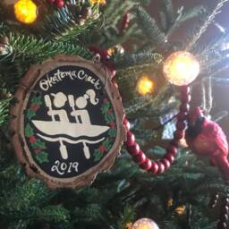 Engagement Christmas Ornament National Parks Hiking Canoe Kayaking Skiing Fishing Boating - thumbnail 2