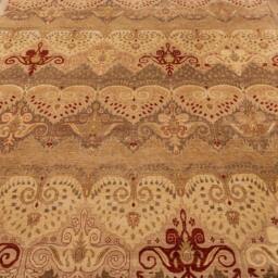 8x10 Beige Modern Wool Ikat Design Colorful Rug Handwoven #778 - thumbnail 3