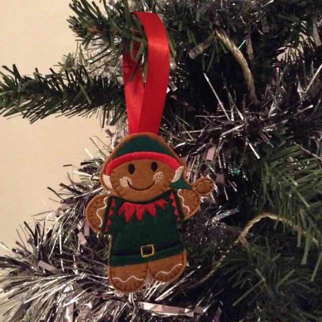 Elf Christmas Tree Decoration, Elf, Gifts, Felt Decorations, Christmas Ornaments, Xmas Stocking Filler - image 1