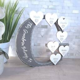 Grandkids Sign With Names, Granny Gifts, 70Th Birthday Gift For Present, Gran Gift, 80Th Present Grandma Gifts From - thumbnail 3