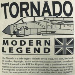 Panavia Tornado Raf German Af Italian Multirole Combat Military Aircraft Cushion Inner Included - thumbnail 2