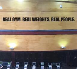 Huge Gym Wall Decal, Real Gym. Weights. People. Fitness Themed Wall Decal - thumbnail 1