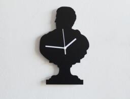 Roman Statue Caesar Silhouette - Wall Clock - thumbnail 1