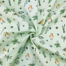 Custom Roman Blind - Emma Lawrence Whimsical Wildlife Willow , Made To Measure Window Treatment - thumbnail 2