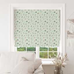 Custom Roman Blind - Emma Lawrence Whimsical Wildlife Willow , Made To Measure Window Treatment
