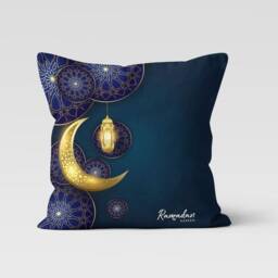 Ramadan Kareem Cushion Cover, Muslim Case, Eid Mubarak Islamic Pillow Decoration, Gift For Muslim, Al Fitr Decor - thumbnail 3