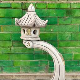 Arched Stone Pagoda Lantern Concrete Garden Sculpture Outdoor Zen Ornament Curved Meditation Light Cement Yard Decor Asian Style Gift - thumbnail 4