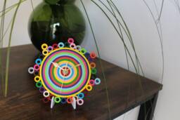 Quilled Clock, Paper Quilling, Table Colorful Unique Office Desk & Accessories