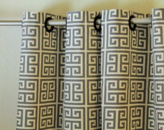 "Pair 25 Or 50"" Wide Towers Rod Panels Drapes Cafe Curtains Grey Navy Blue Black Red Orange Pink 24 48 63 72 84 96 108 120" - image 1