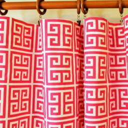 "Pair 25 Or 50"" Wide Towers Rod Panels Drapes Cafe Curtains Grey Navy Blue Black Red Orange Pink 24 48 63 72 84 96 108 120" - thumbnail 4