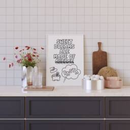 Sweet Dreams Pasta Print Fun Kitchen Decor - Satin Lustre - thumbnail 2