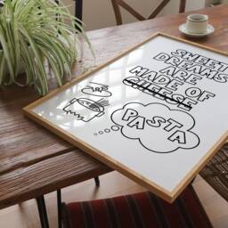Sweet Dreams Pasta Print Fun Kitchen Decor - Satin Lustre - thumbnail 3