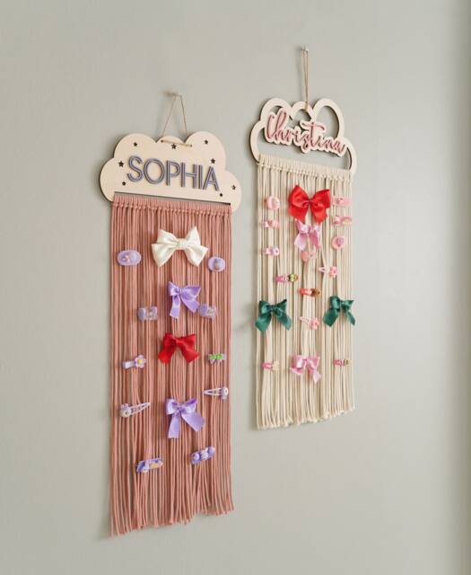 Baby Bow Holder, Scrunchie Organizer, Gifts For Her, Hair Hanger, Head Band Barrette Display, Nursery Room Decor I30 - image 1