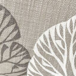 1058. Handmade Charcoal Large Tree Design Linen Blend Cushion Cover. Size 12 - thumbnail 3