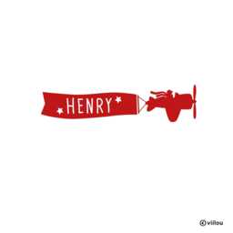 Children Wall Sticker Plane Wit Name Banner Kids Names Decals Child Tattoos Illustration Baby Room Door Pictures Decoration Diy - thumbnail 1