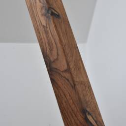 Handcrafted Floor Lamp Made Of Bog Oak & Stainless Steel - Radio Dimmer - thumbnail 4