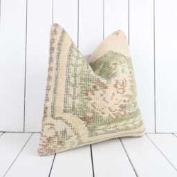 Vintage Turkish Kilim Pillow Cover Bohemian Decorative Cushion - 16x16 - thumbnail 3