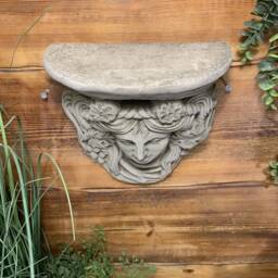 stone Garden Roman Lady Shelf Plaque Sconce Hanging Ornament - thumbnail 3