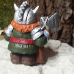 Viking Gnome Statue, Drawf Statue, Elf, Statue, Mini Garden Decor, Fairy Doors, For Fairy Gardens - thumbnail 3