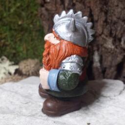 Viking Gnome Statue, Drawf Statue, Elf, Statue, Mini Garden Decor, Fairy Doors, For Fairy Gardens - thumbnail 2