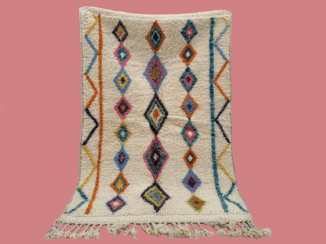 Nada Azilal Moroccan Wool Handmade Rug - image 1