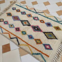 Nada Azilal Moroccan Wool Handmade Rug - thumbnail 3