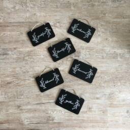 Harvest, Chalkboard Style, Black & White Sign, Fall Decor, Farmhouse Autumn Door Wall Thanksgiving Small - thumbnail 4
