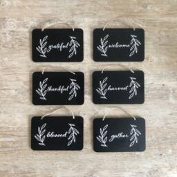 Harvest, Chalkboard Style, Black & White Sign, Fall Decor, Farmhouse Autumn Door Wall Thanksgiving Small - thumbnail 3