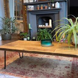 The Block-Work Seamless Solid Block Coffee Table With Metal Hairpin Legs - thumbnail 3