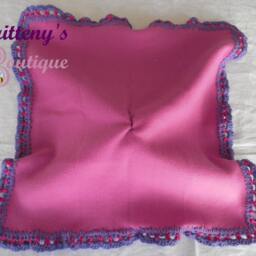 Baby Lovey Crochet Plush Purple Owl Fleece Security Blanket Snuggle Shower Gift - thumbnail 4