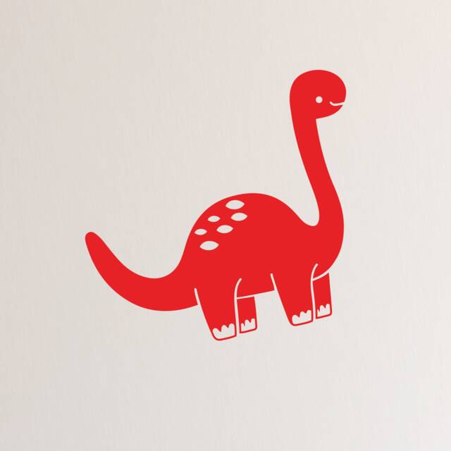 Diplodocus Dinosaur - Removable Vinyl Wall Decal For Kids Bedrooms Playroom - image 1