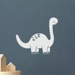 Diplodocus Dinosaur - Removable Vinyl Wall Decal For Kids Bedrooms Playroom - thumbnail 3
