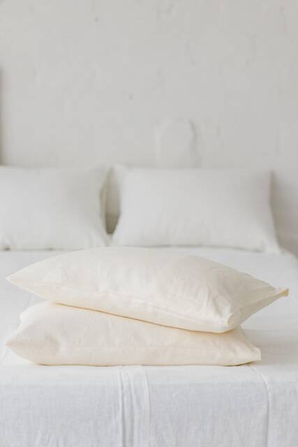 100% Linen Pillowcase With Envelope Closure - Soft, Natural, Eco-Friendly Bedding Handmade, Hypoallergenic, Sustainable Pillow Cover - image 1