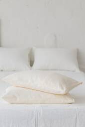 100% Linen Pillowcase With Envelope Closure - Soft, Natural, Eco-Friendly Bedding Handmade, Hypoallergenic, Sustainable Pillow Cover