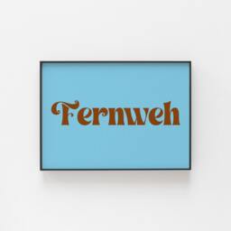 Fernweh Print - German Wanderlust Definition Art For Travel Lovers, Perfect Gift Expats, Nomads & Adventure Seekers Germany Poster - thumbnail 3