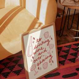 Drinking Wine & Oversharing Wall Print - This Yap Poster Vino Art Lovers Gift Idea Drink Themed Home Decor - thumbnail 3