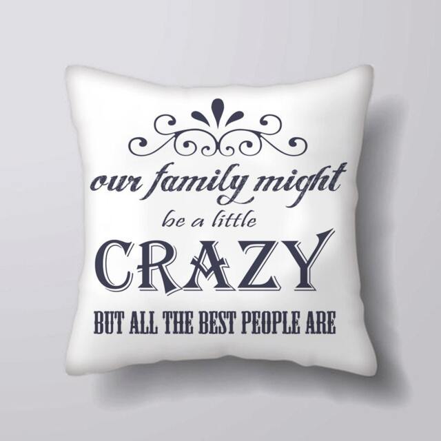 Crazy Family But All The Best People Are Alice in Wonderland-Cushion Cover Case Or Stuffed With Insert