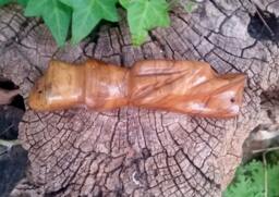 Olive Wood Mezuzah Case, Hand Made From Israel 4.5 - thumbnail 1