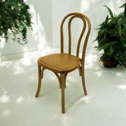 Elm Bentwood Dining Chair Rustic Stacking Design - thumbnail 1